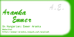 aranka emmer business card